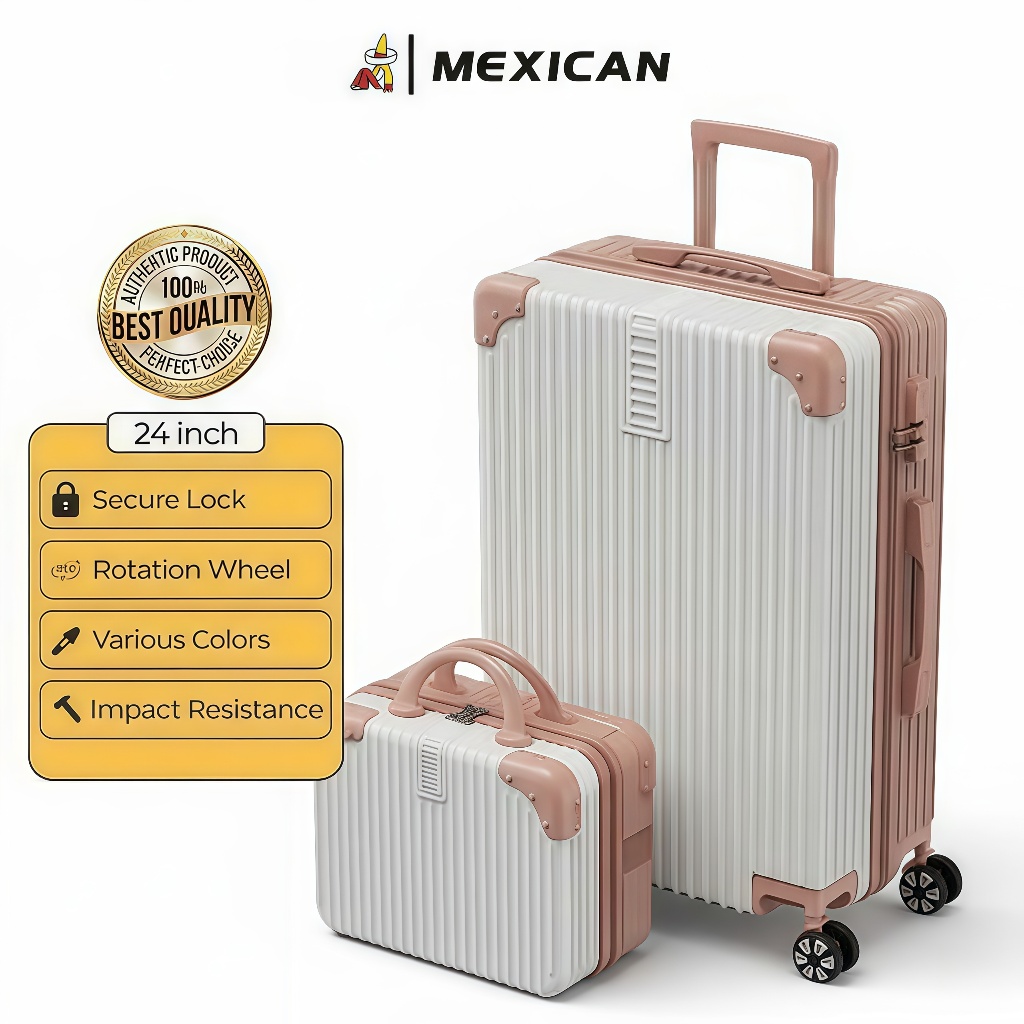 Mexican Koper Kabin 20 Inch Bagasi Tas Koper Besar Anak Perempuan 24 Inch Koper Mini 18 Inch