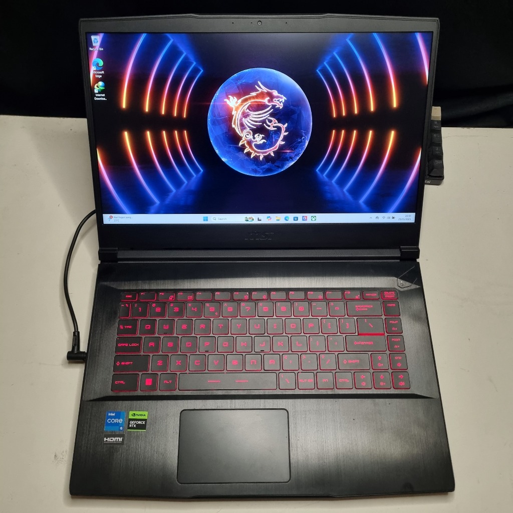 [BEKAS] MSI GF63 Thin Intel Core i5 12450H RAM 16GB SSD 1TB RTX 4050 Laptop