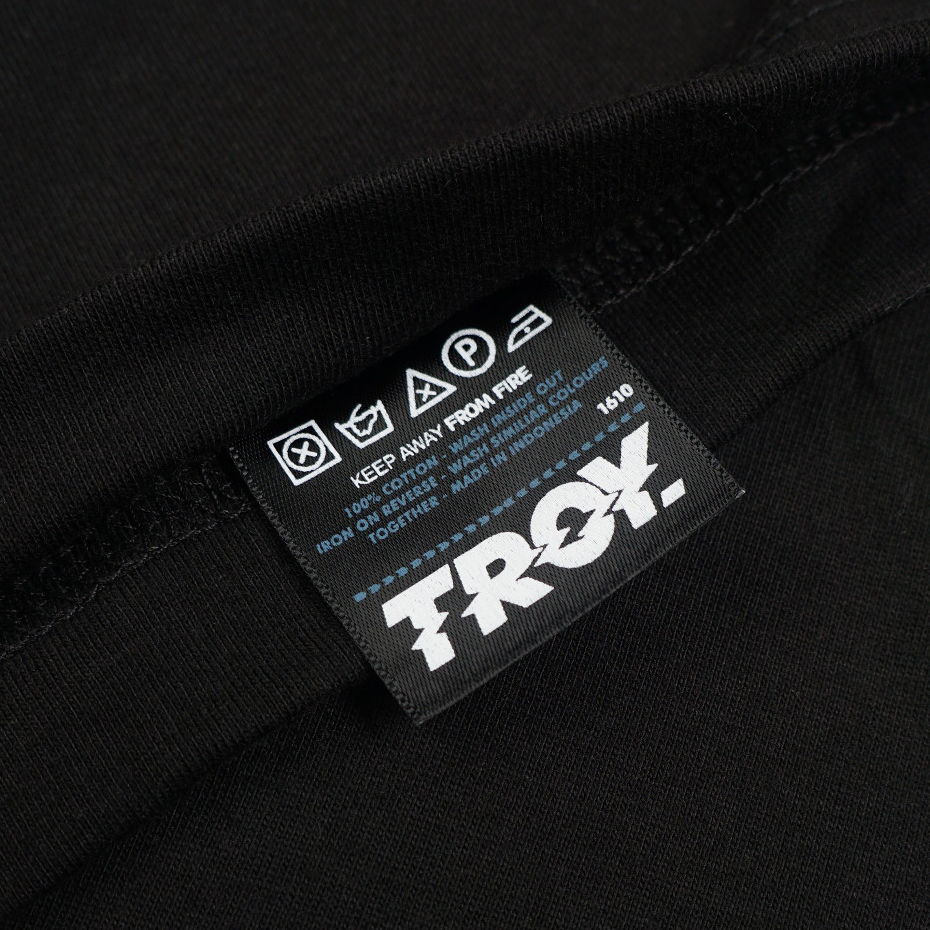 Troy Company Neck Stripe Tshirt Black Alive - Kaos Lengan Pendek Kaos Hitam KST 3326-2B1W