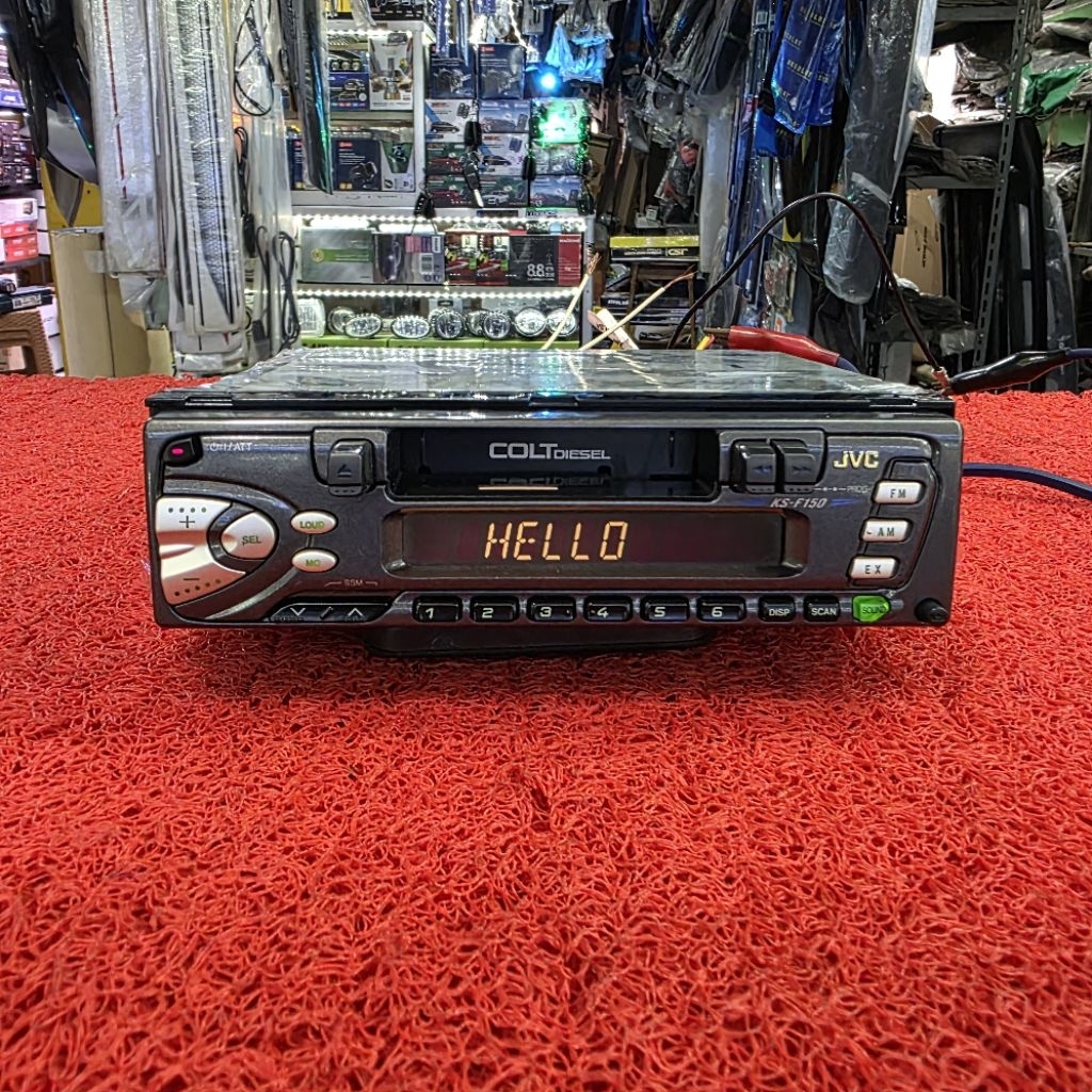 Head Unit Single Din JVC KS-F150M Kaset Radio FM AM