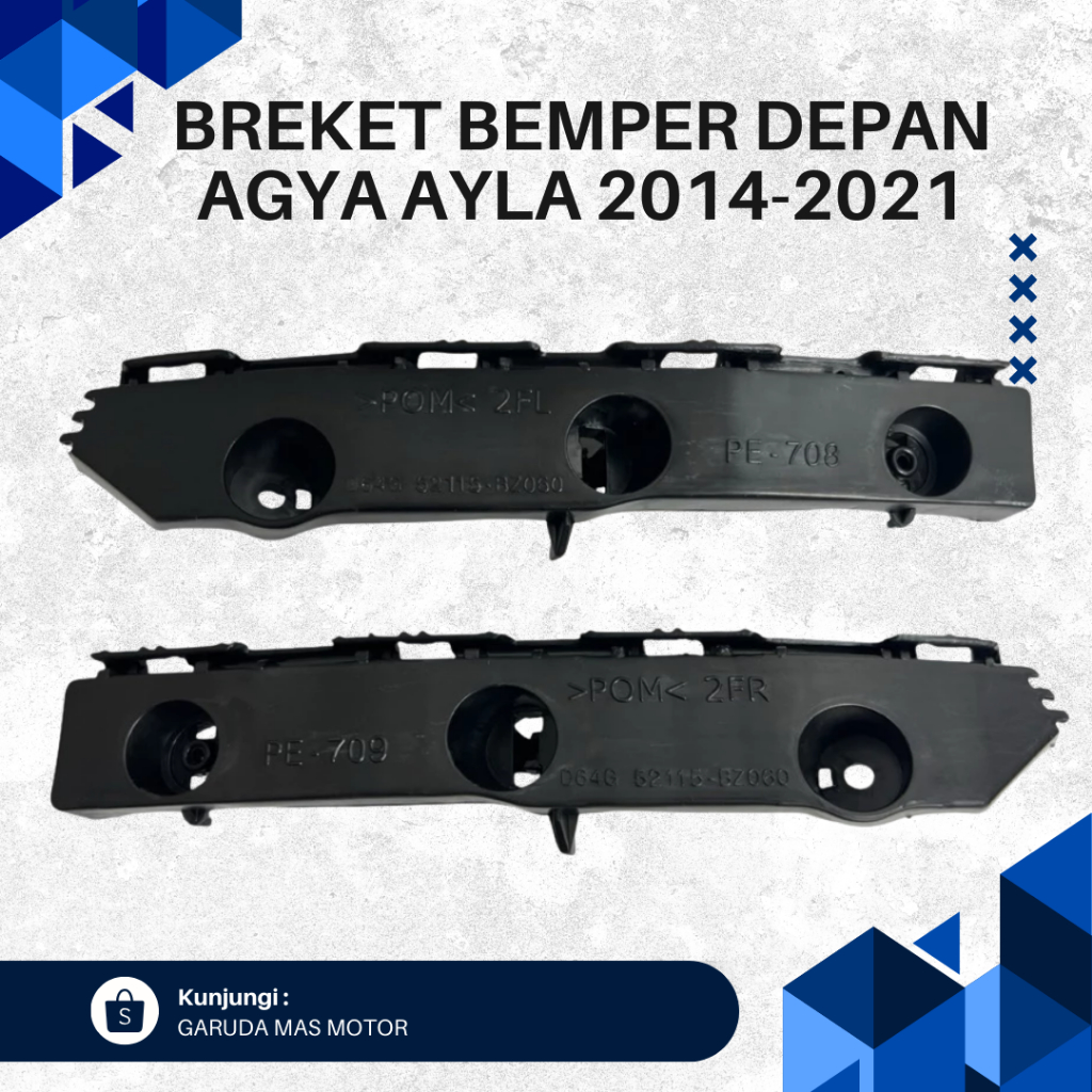 BREKET BEMPER DEPAN AGYA AYLA 2014 - 2021 ORIGINAL