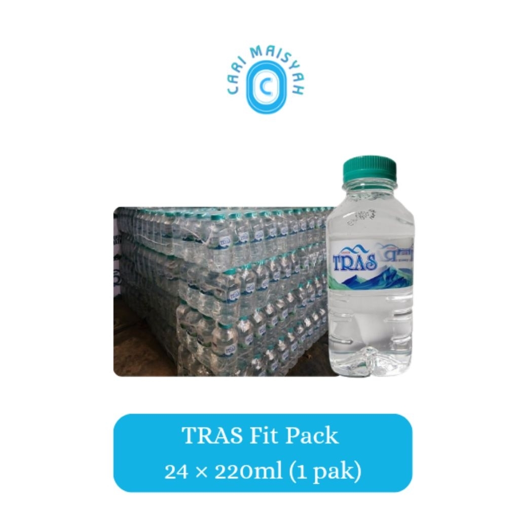 Air Mineral TRAS Fit Pack 220ml (isi 24 botol)
