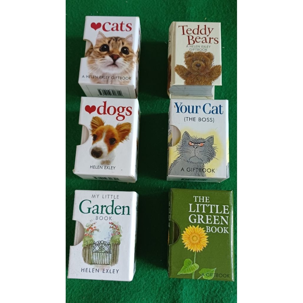 Helen Exley GiftBook Cats, Dogs, Garden,Cats the Boss, Green, Teddy Bears.