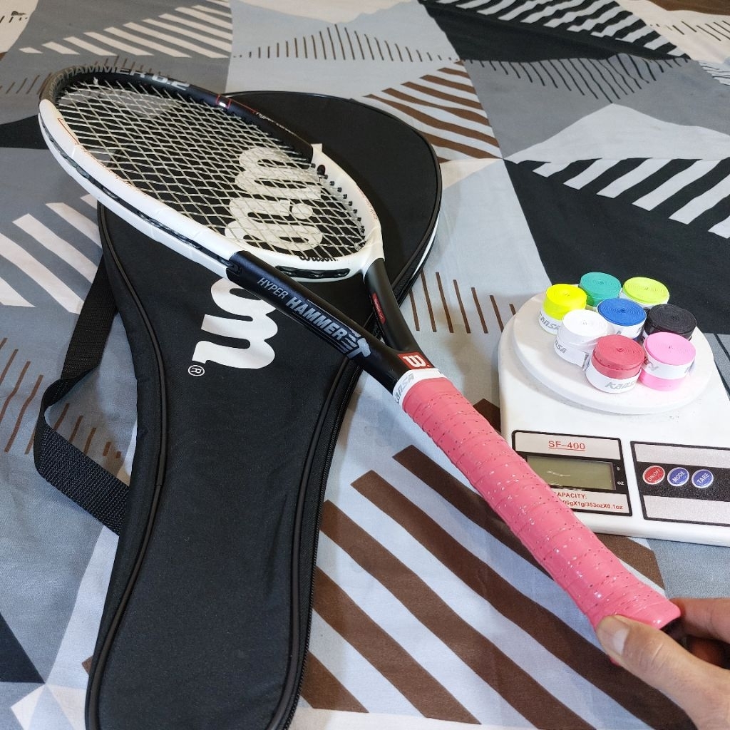 RAKET TENIS ORIGINAL WILSON HYPER HAMMER 6.2 BEKAS 267 GRAM
