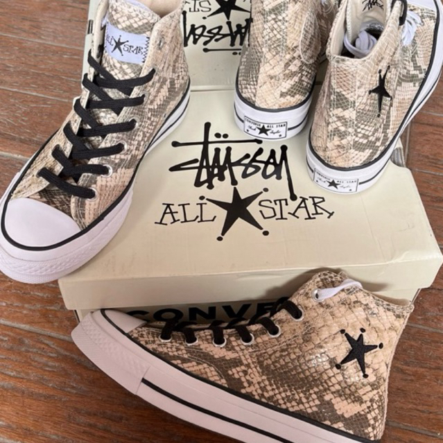Converse CT hi 70s x Stussy snakeskin