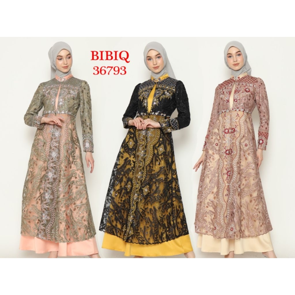 Bibiq 36793 Gamis Dress Muslim Fashion Muslim
