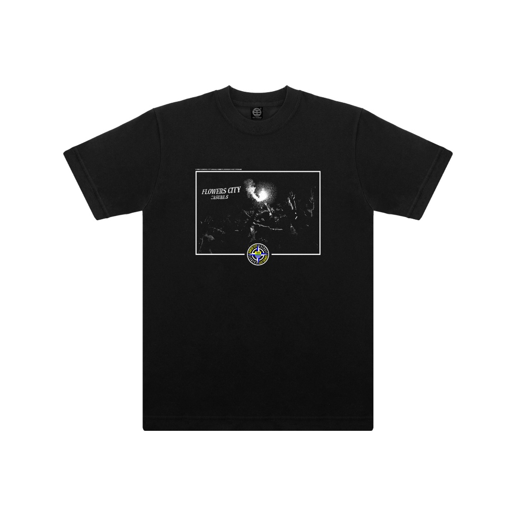 BET Storage X Flowers City Casuals - RESONANTIA Black T-Shirts (LB)