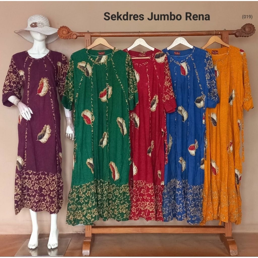 Sekdres Jumbo Rena By Putri Diana Busui Bahan Rayon Halus Terbaru Terlaris Asli Pekalongan
