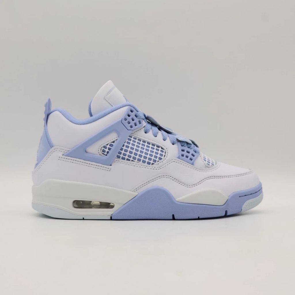 Sepatu Basket AJ Air Jordan 4 Retro White Blue Tint