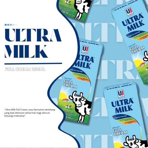 Ultramilk 1 Dus Isi 24pcs 250ML UHT Fullcream