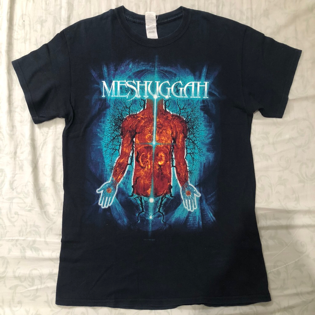 Tshirt Kaos MESHUGGAH Band Merch Official 2011 Original Size Medium Tag Gildan Heavy Cotton