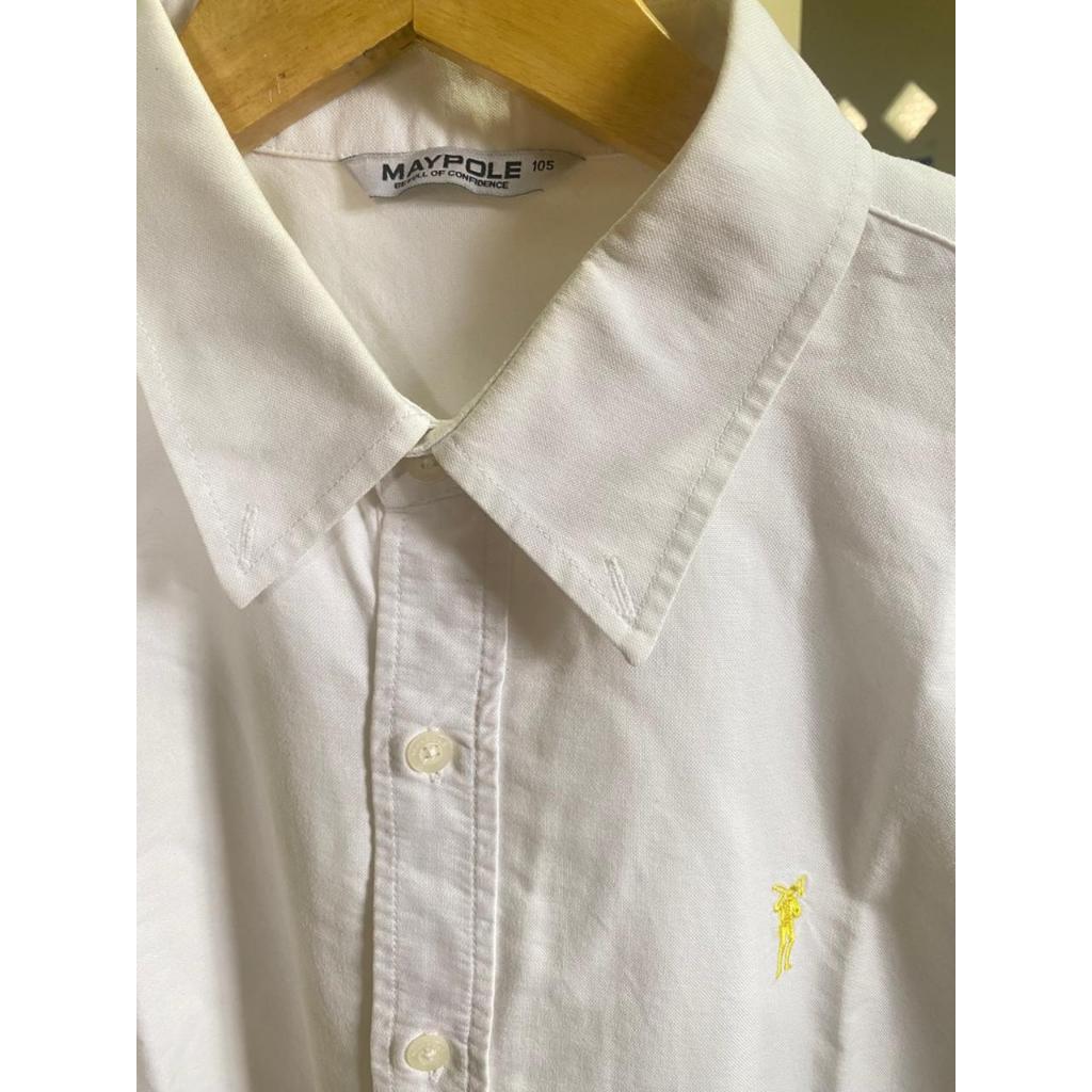 MAYPOLE KEMEJA PUTIH POLOS LENGAN PENDEK