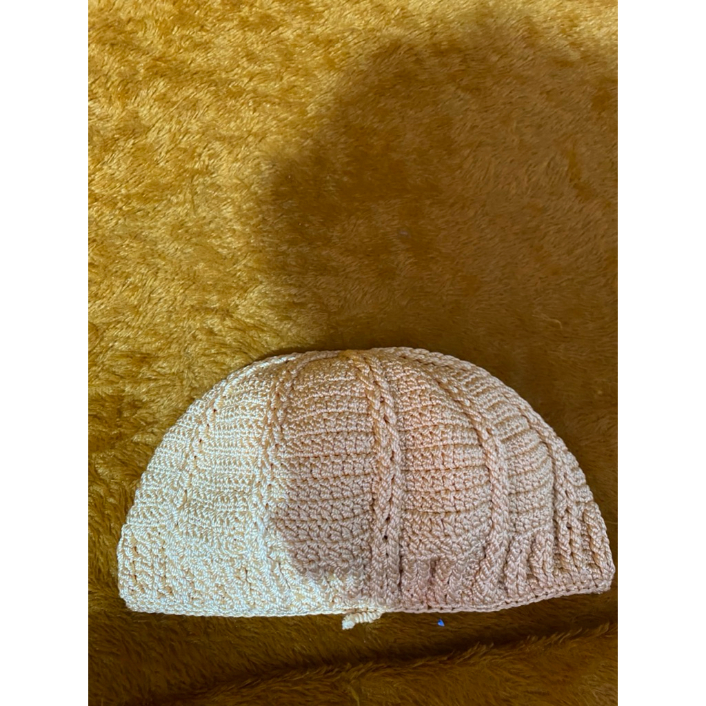 PL Topi Kupluk Rajut Dewasa Laki / Perempuan Kuning Keemasan