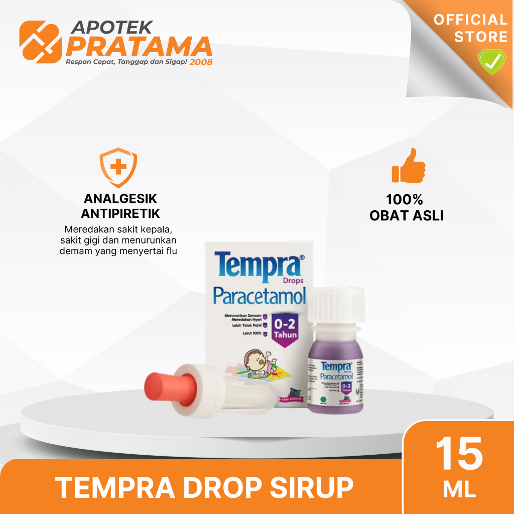 TEMPRA DROP SIRUP 15ML / TEMPRA SIRUP DEMAM BAYI