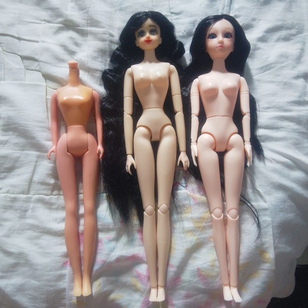 Mimi world boneka doll barbie mattel bjd jenny ooak repaint reroot rebody anime licca hitam second j