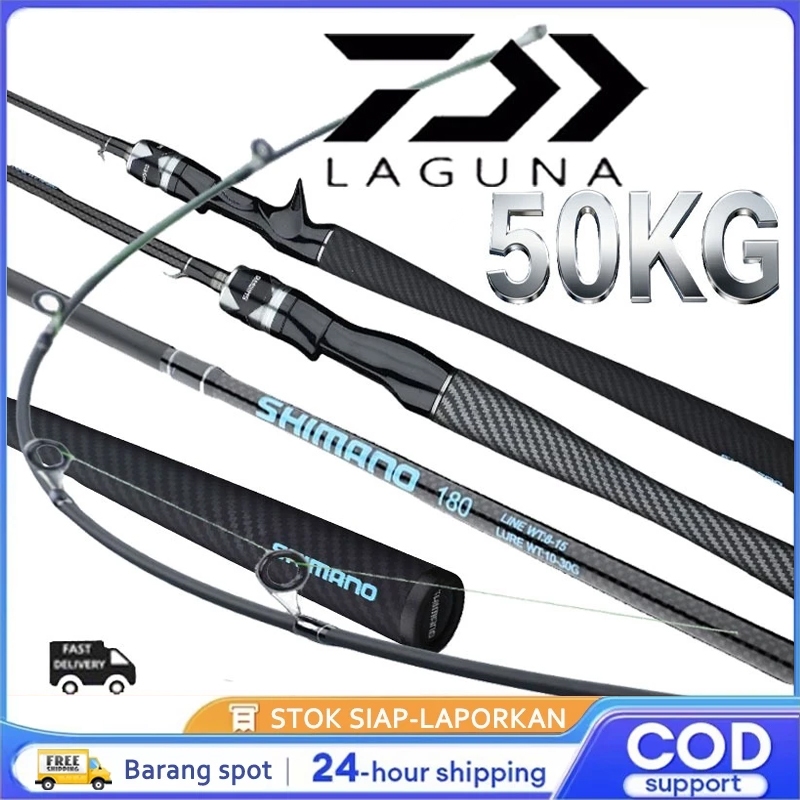 DAIWA Fishing Rod Joran Batang Medium Pancing Rod Casting Rod Spinning Carbon UL Power Jigging Rod