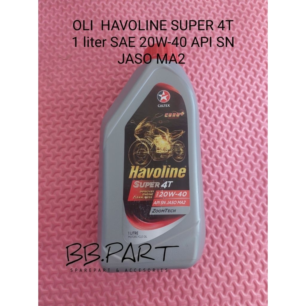 oli caltex havoline super 4T 20W - 40 API SL JASO MA2
