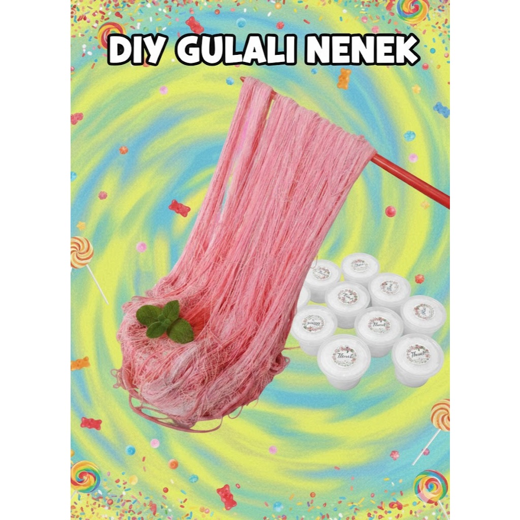 DIY GULALI RAMBUT NENEK / ADONAN MEMBUAT GULALI RAMBUT NENEK (BOX ISI 10)