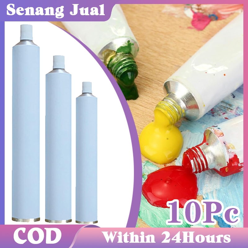 10Pcs Tube Salep Alumunium Tube Kosong Aluminium Untuk Pasta Gigi/Kosmetik/Salep
