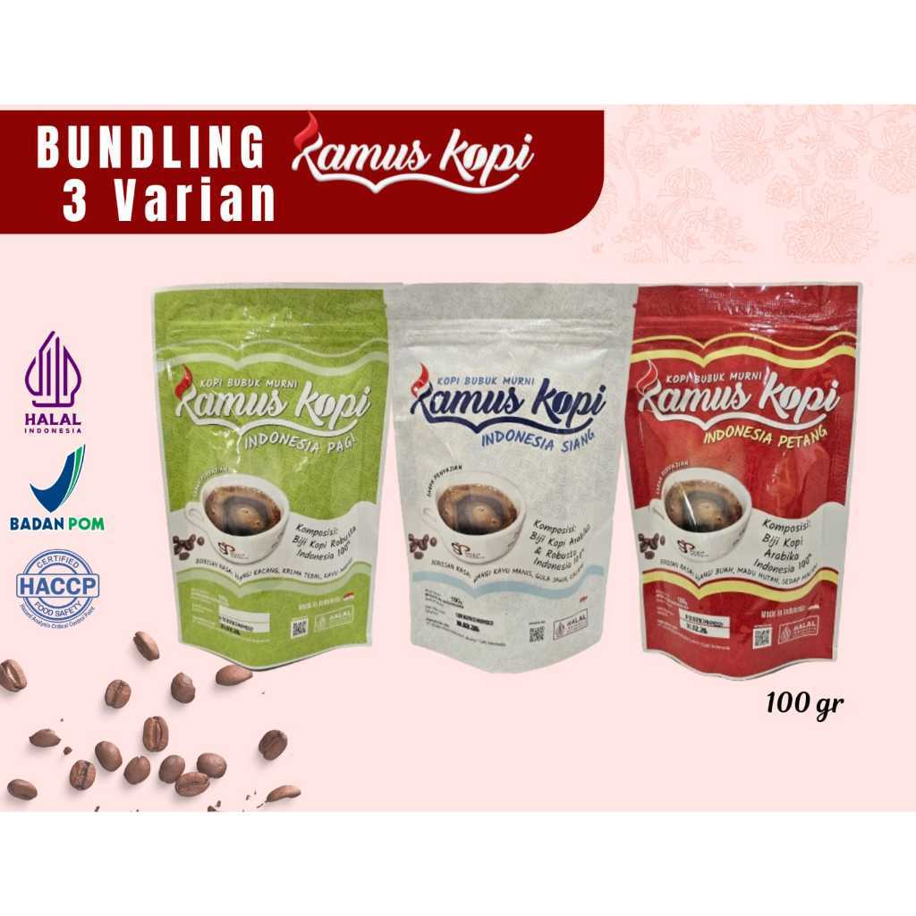 Bundling Kamus Kopi 3 Varian (KK Pagi + KK Siang + KK Petang)