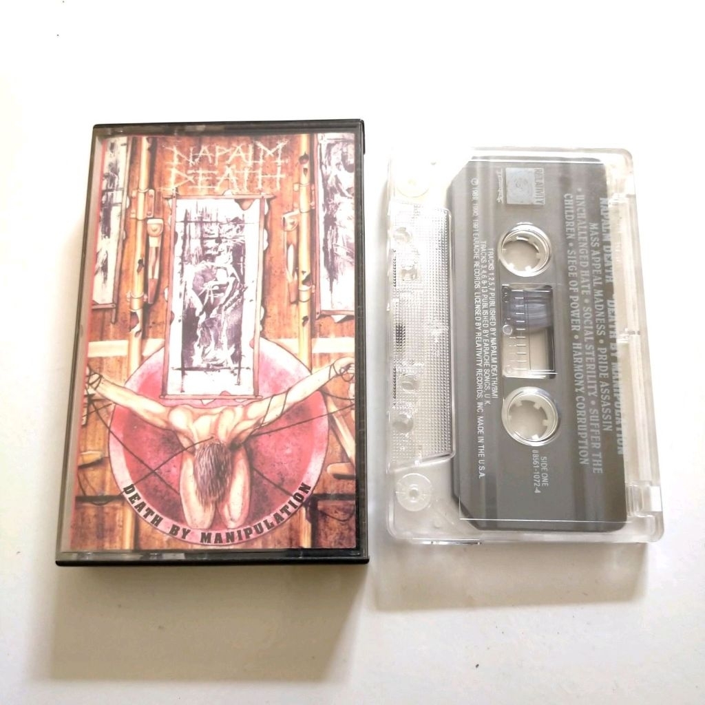 kaset NAPALM DEATH death by manipulation USA
