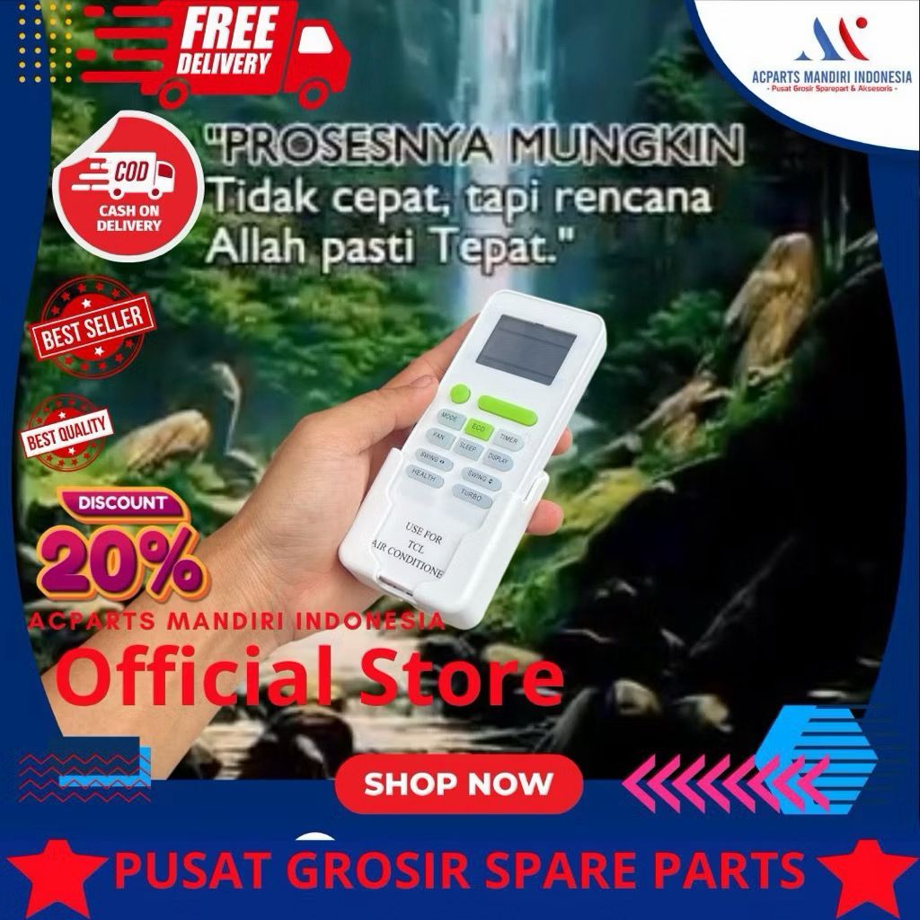 REMOT AC TCL ECO X5 SERIES TAC-05CSA/X5/TECO 05FCID1