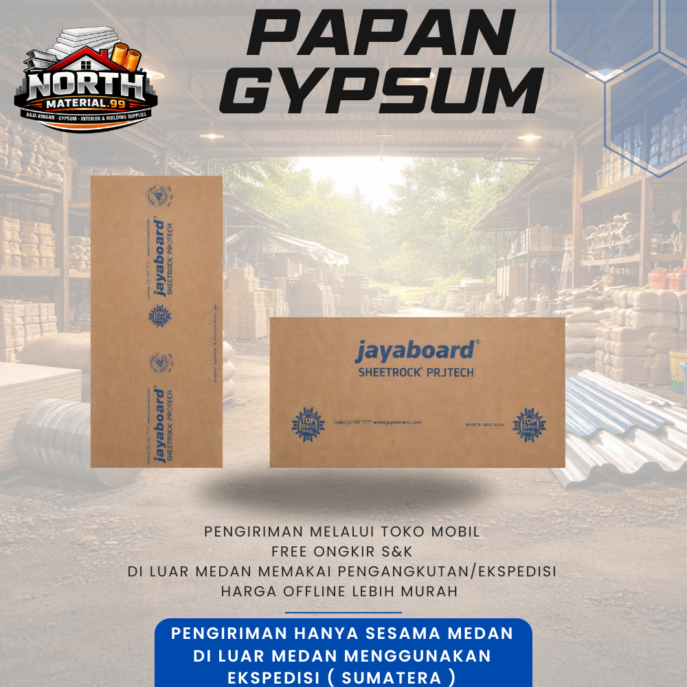 PAPAN GYPSUM JAYABOARD 9MM