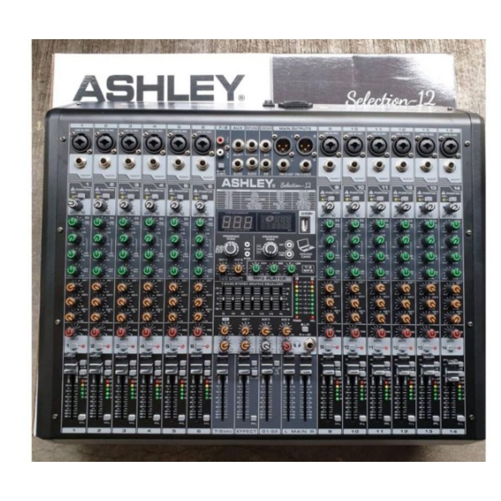 Mixer audio Ashley Selection 12 original 12channel | MELODY CLASSIC