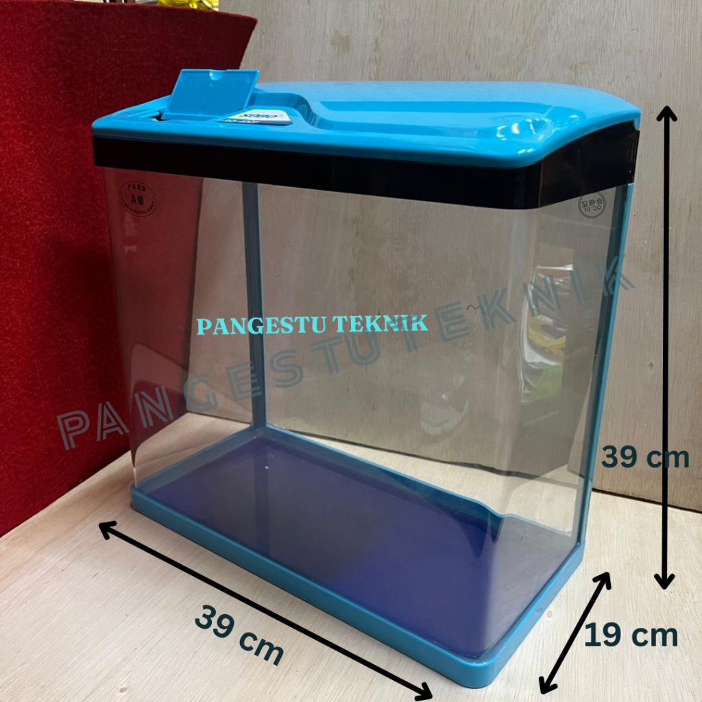 Akuarium Full Set 40cm (incl Lampu LED & Filter) SOBO SO 400F (ukuran 390 x 190 x 390 mm) ABC-AQ