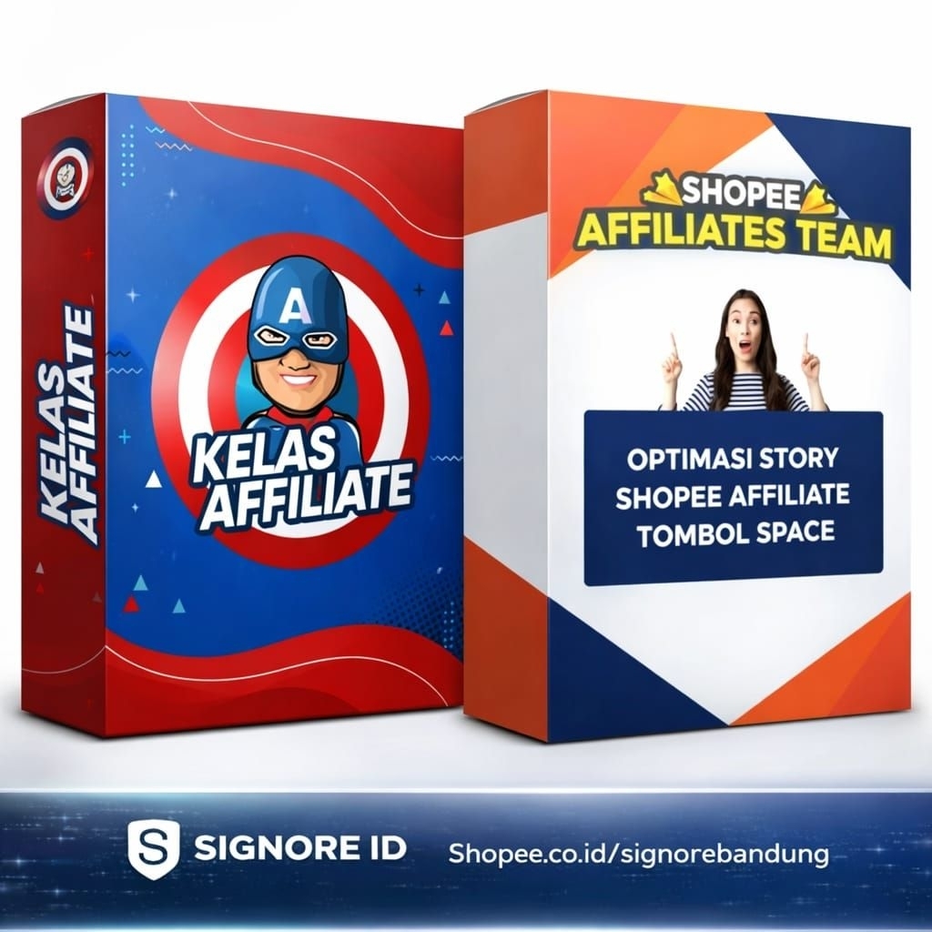 Rahasia Sukses Shopee Affiliate - Paket Kelas Optimasi Story & Kelas Affiliate -  Signore