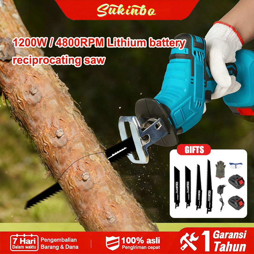 VICTOOL Chainsaw Gergaji Rantai Gergaji Elektrik Mini Portable Genggam Lithium Charger gergaji mesin