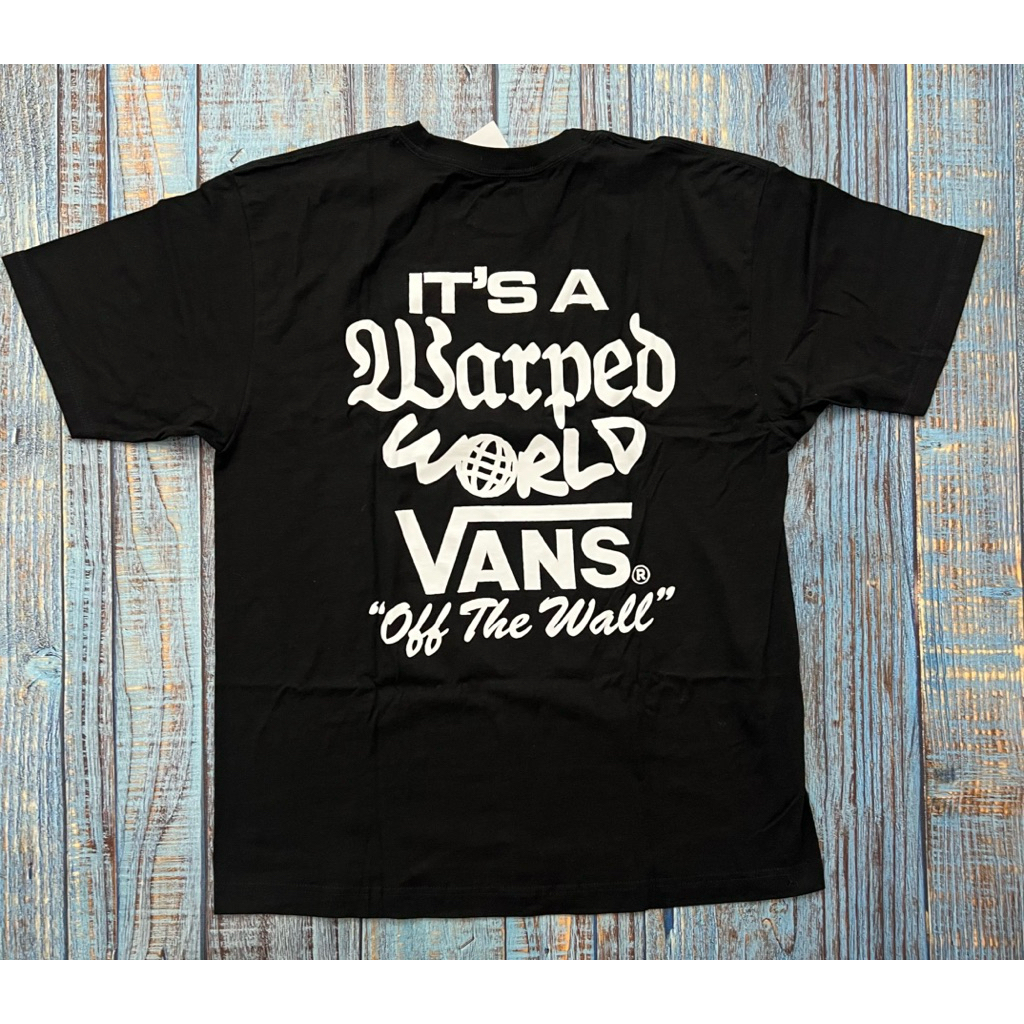 Kaos T-Shirt Vans USA - It’s A Warped World Official Merchandise