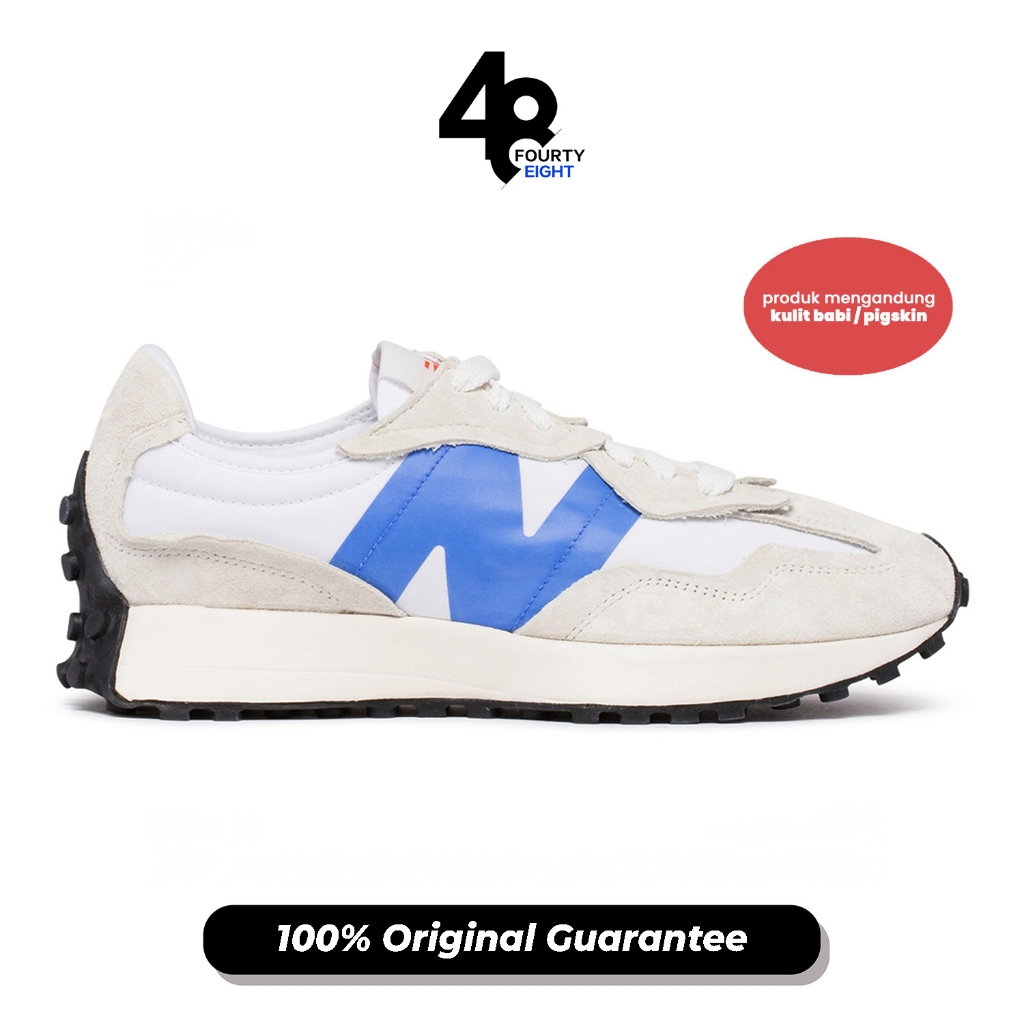 Sepatu Pria New Balance 327 NB White Blue (U327WEB) ORIGINAL