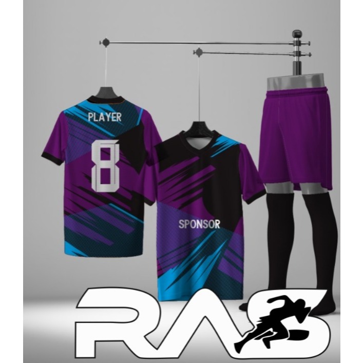 Kaos Jersey Futsal Dewasa Dryfit Sablon Nama Nomor Polos M-XXL Banyak Warna