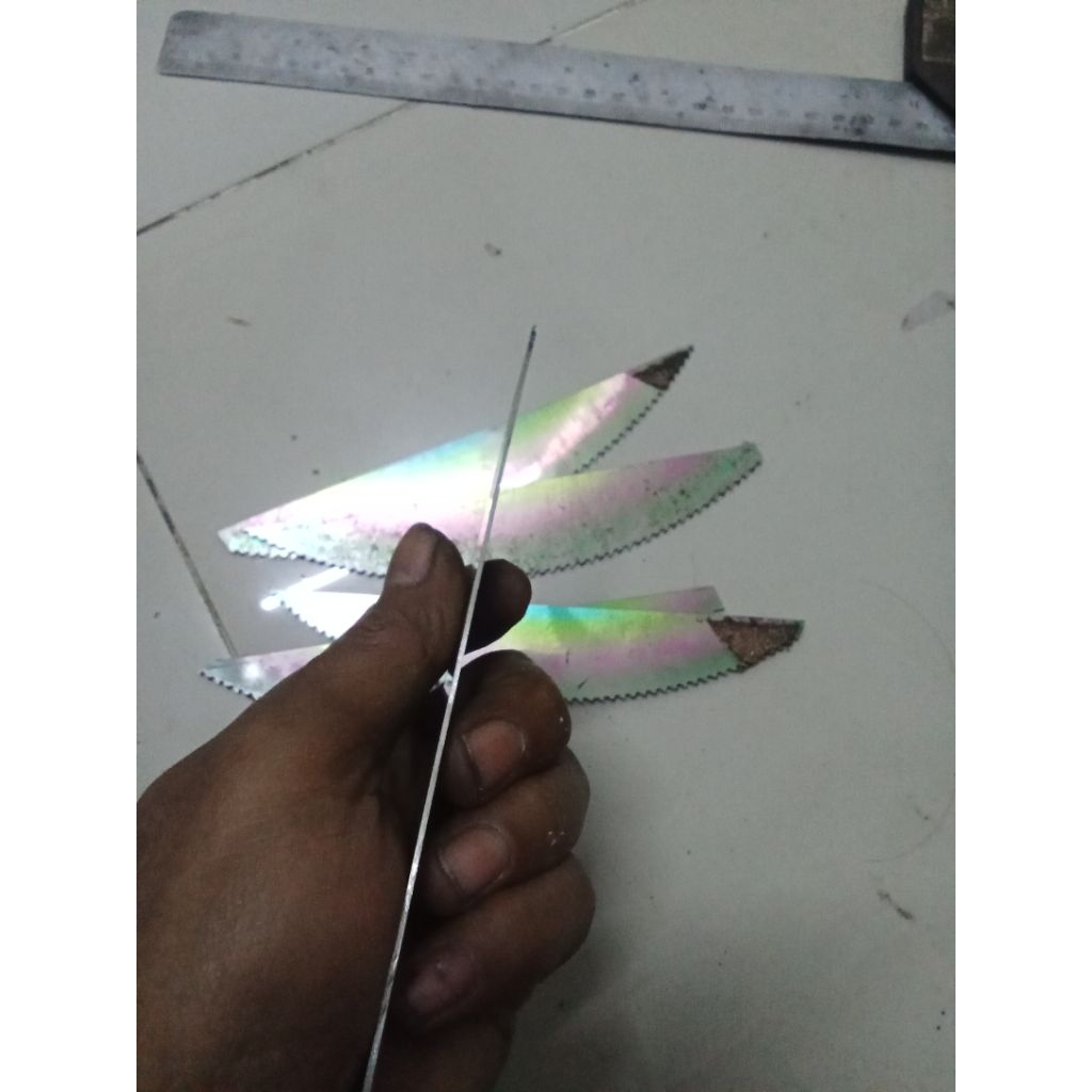Baja HSS M42 Pelangi Original Julia Bahan Pisau Dapur Iris Seset Kelet Fillet Serut Raut Stek Okulas