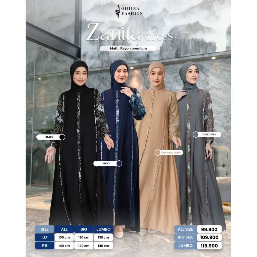 Zaniya Dress Ghiina Fashion by. Ghiina Fashion