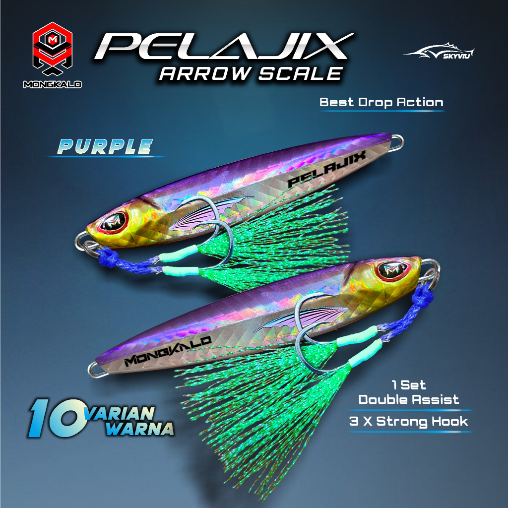 Mongkalo Pelajix Panah noGID noMotif Candy 60 Ungu