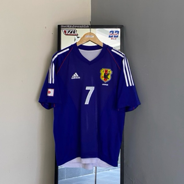 JERSEY ORIGNAL JAPAN HOME WORLD CUP 2002 NAKATA 7 - JERSEY SEPAKBOLA JEPANG 2002 NAKATA 7