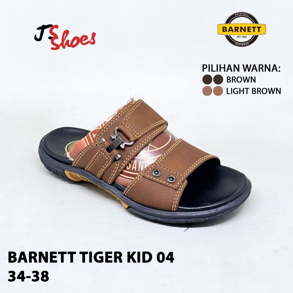 BARNETT TIGER KID 04 - SANDAL SLOP CASUAL ANAK COWOK MERK BARNETT ORIGINAL