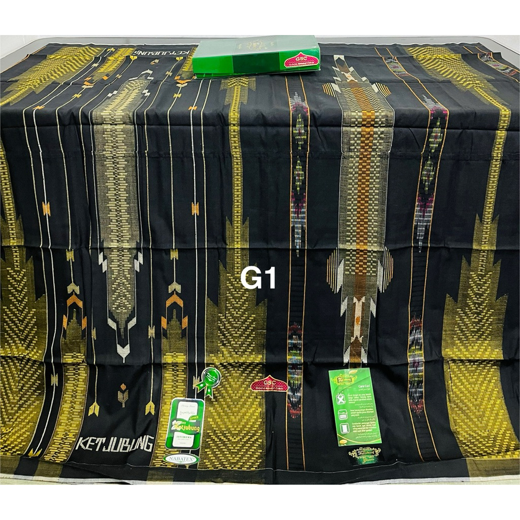 Sarung Ketjubung GSC SSG full sutra Crown dan Green