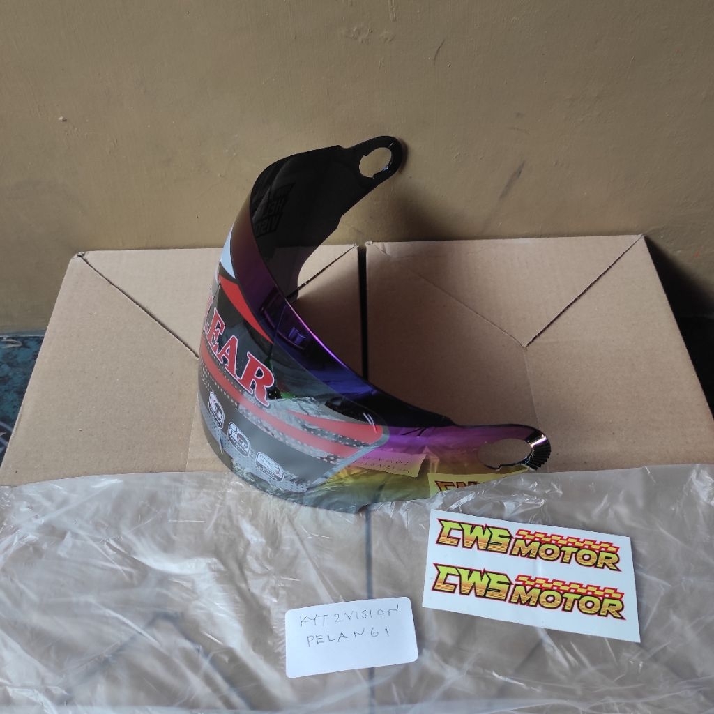 Kaca visor helm KYT 2 vision ink cx 22 KYT Forza KYT Romeo pelangi original produk clear