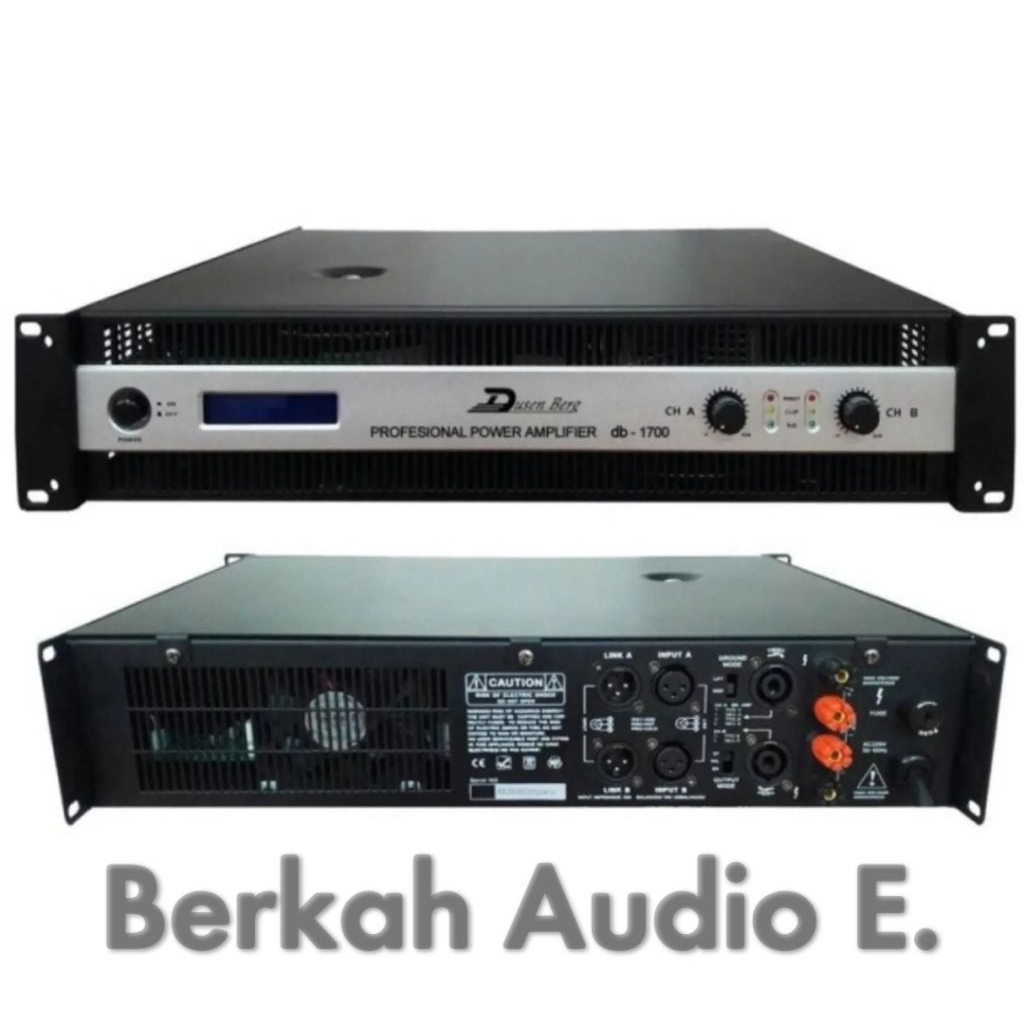 Power Audio Amplifier Dusenberg dB 1700 Original 600 W x 2