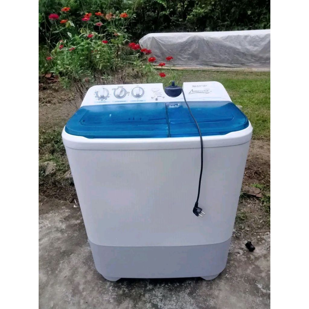 MESIN CUCI SHARP 2 TABUNG SECOND 8 KG NORMAL