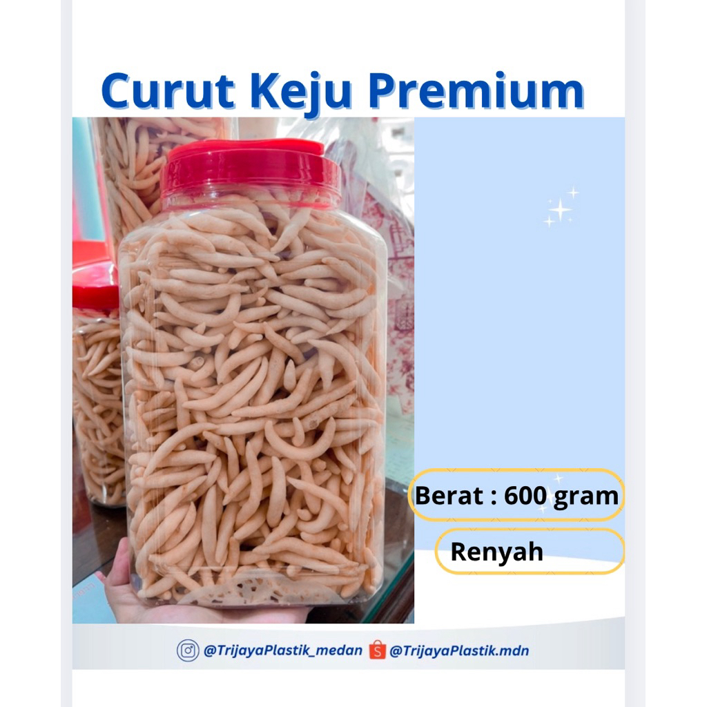 Curut Keju Premium Toples, Renyah