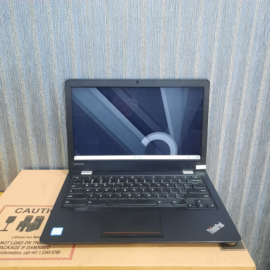 Lenovo Thinkpad Chromebook 13, #Touchscreen, Intel Core i5-6300U, Ram 8/32, Slim, Lengkap, Black