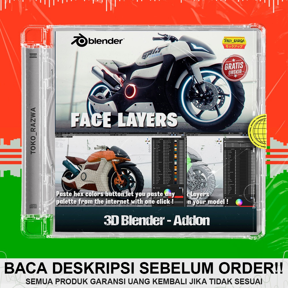 3D Blender - Face Layers - Addon - 290126