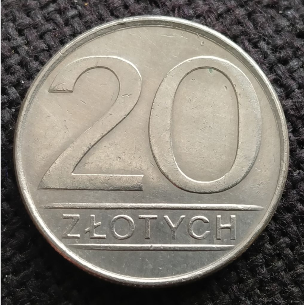 Koin Kuno Polandia 20 Zloty 1986