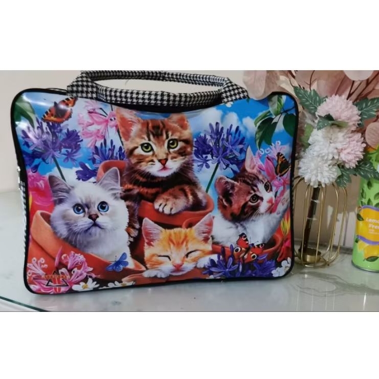 Tas Travel bag Tas pakaian tas karakter kucing