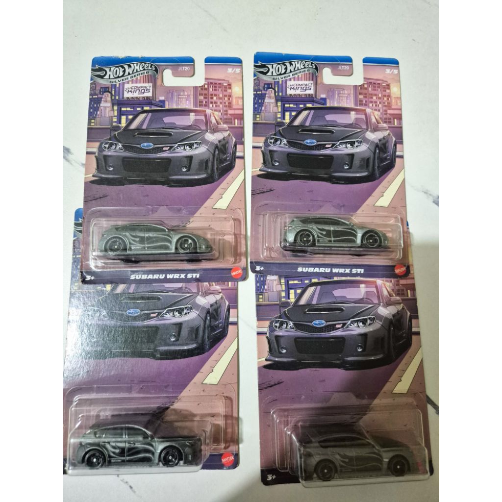 Mainan Mobil Diecast Hot Wheels Silver Series Subaru WRX STI