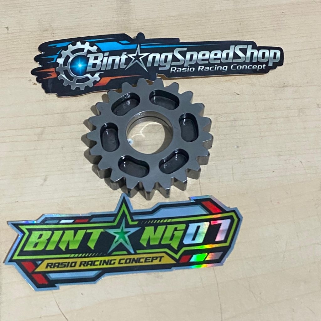 Rasio Racing Ninja gigi 5 mata 22T atau 20T lawan std